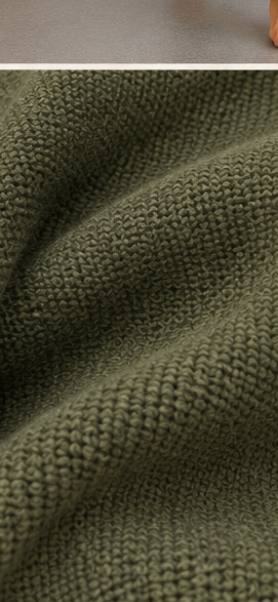 Knitted Cotton Cross Over Jumper