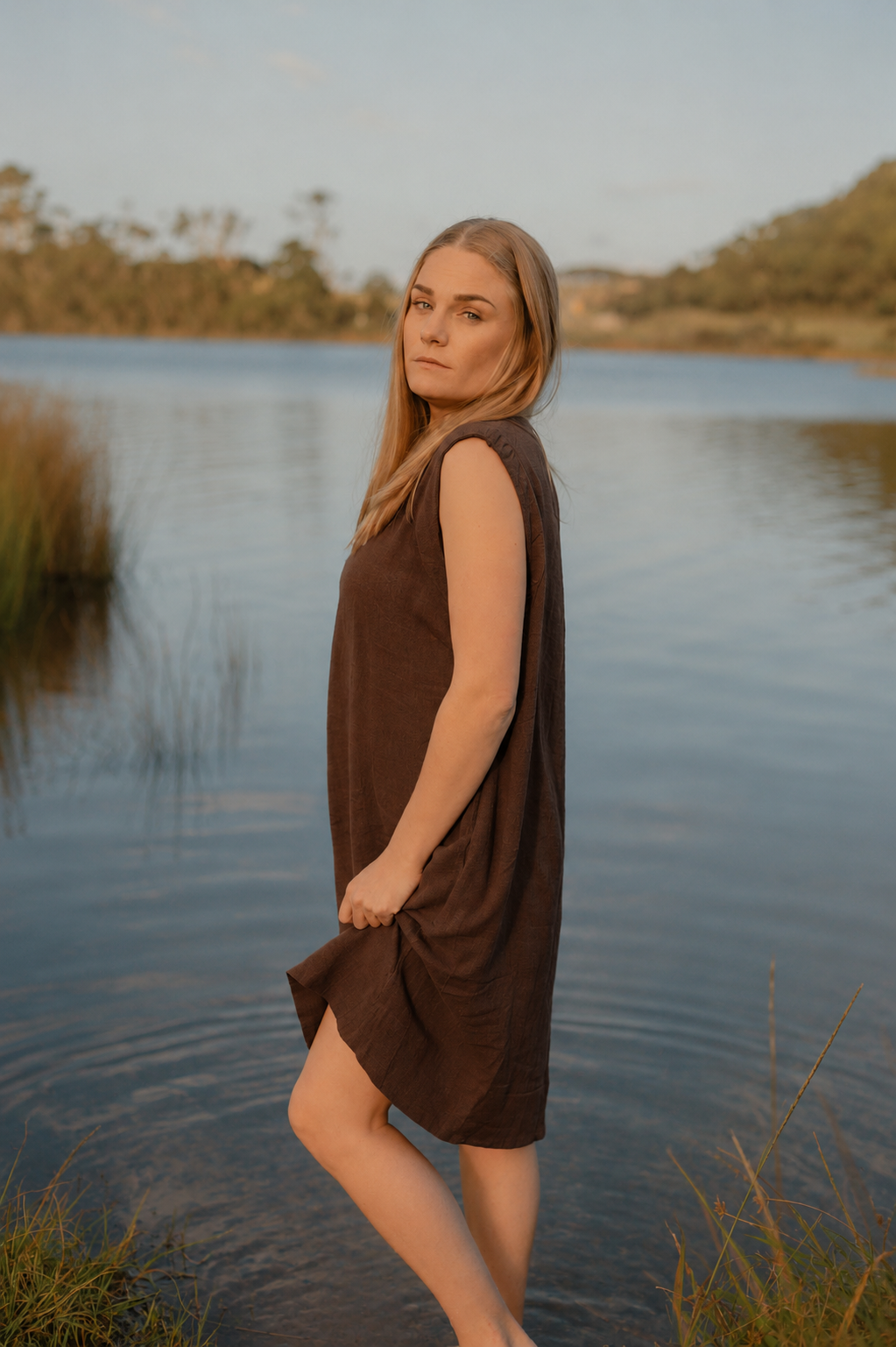 Luna Ramie Pocket Dress Relaxed Fit