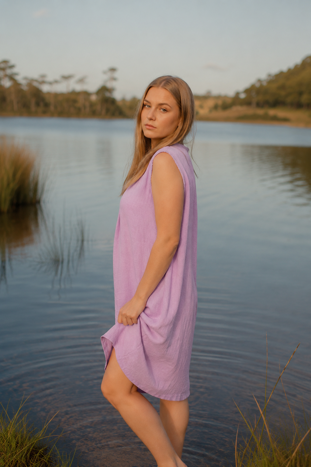 Luna Ramie Pocket Dress Relaxed Fit