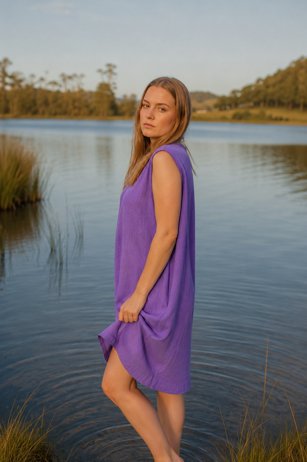 Luna Ramie Pocket Dress Relaxed Fit