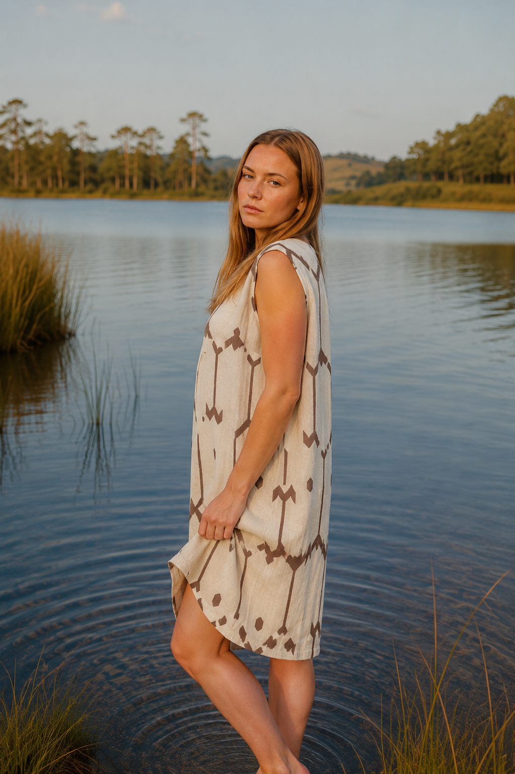 Luna Ramie Pocket Dress Relaxed Fit