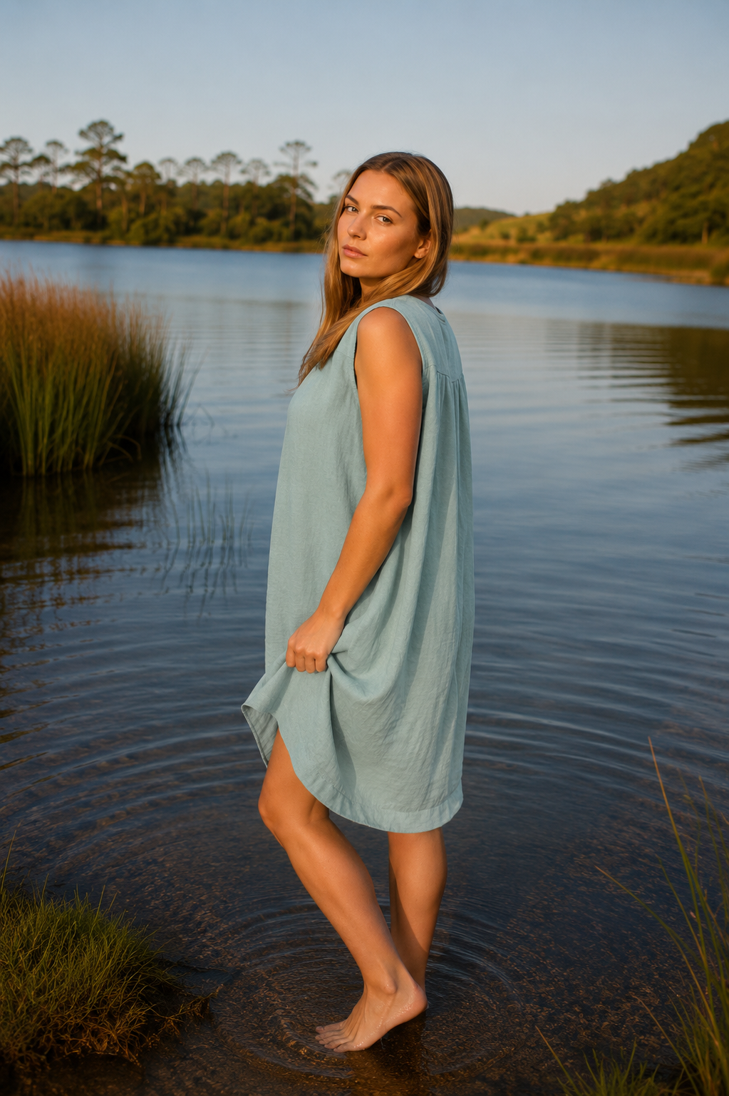 Luna Ramie Pocket Dress Relaxed Fit