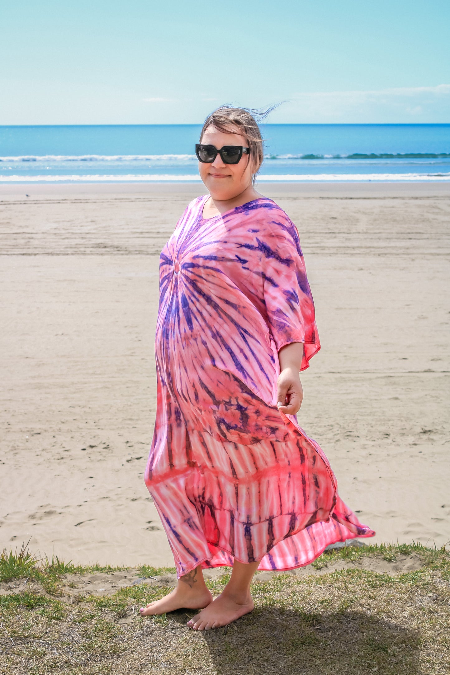 Tie Dye Kaftan Dress