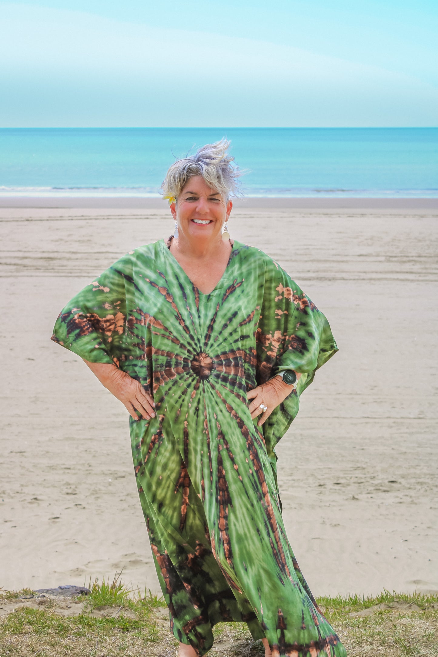 Tie Dye Kaftan Dress