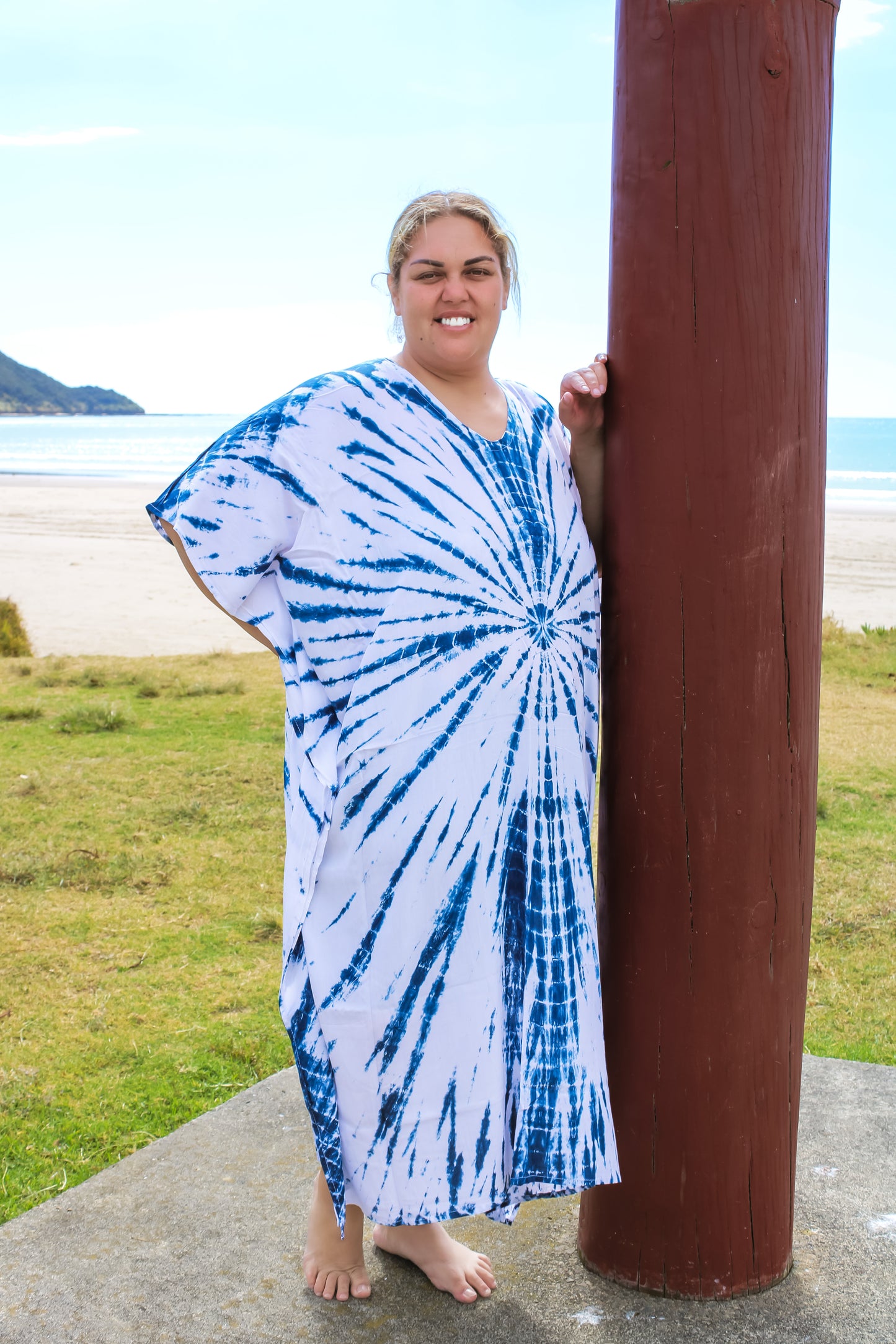 Tie Dye Kaftan Dress