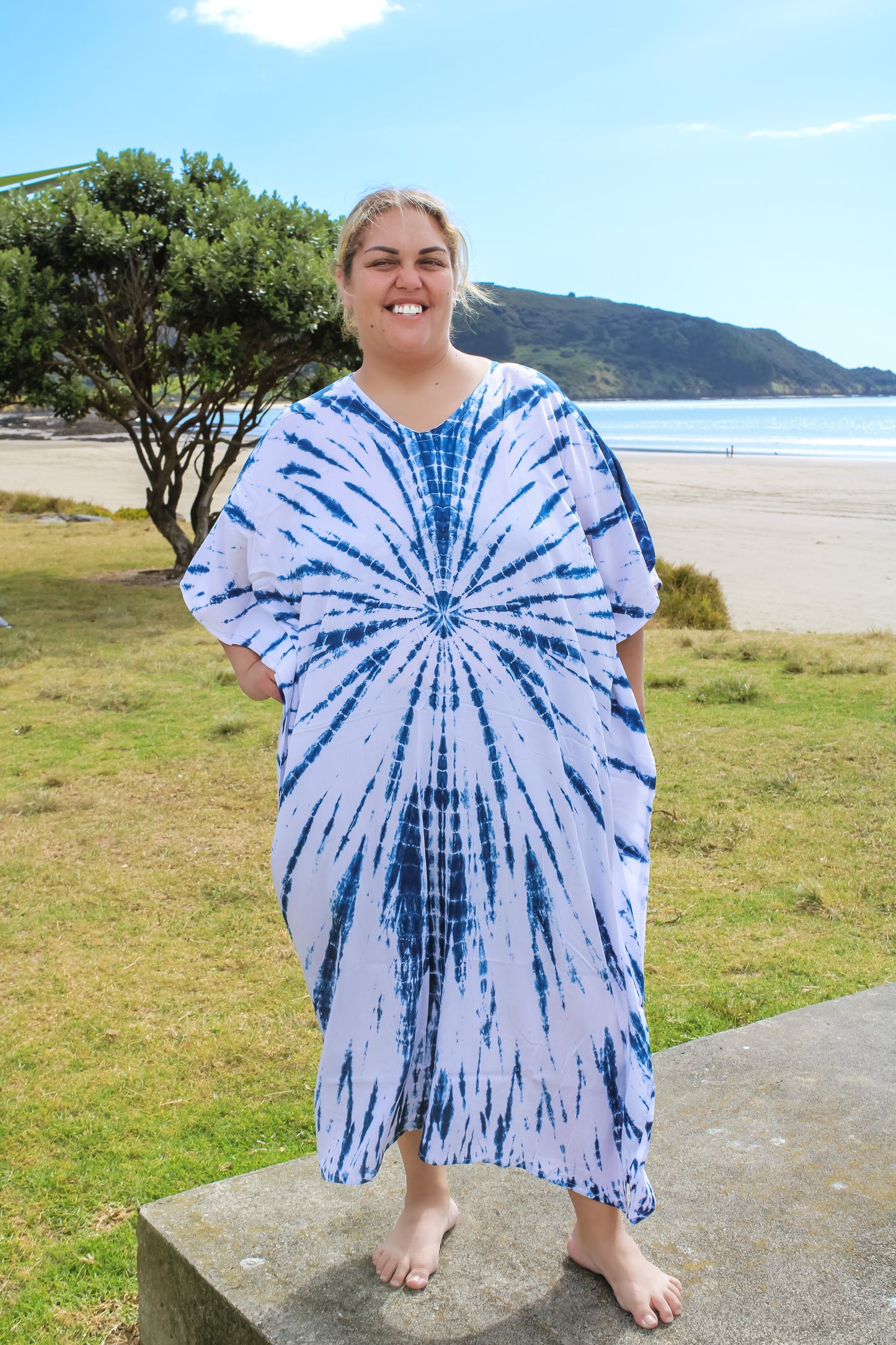 Tie Dye Kaftan Dress