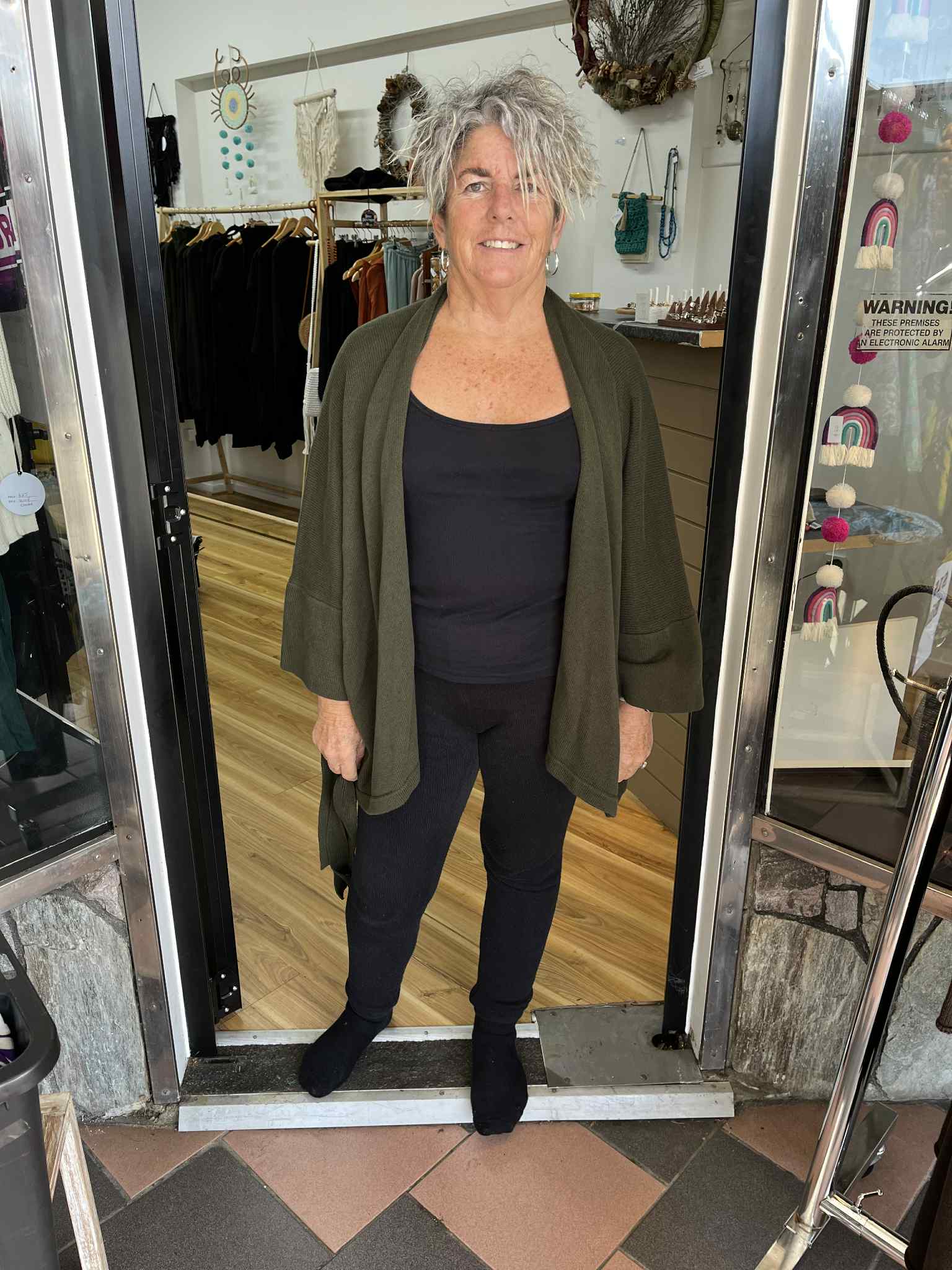 Olive Wrap Cardi