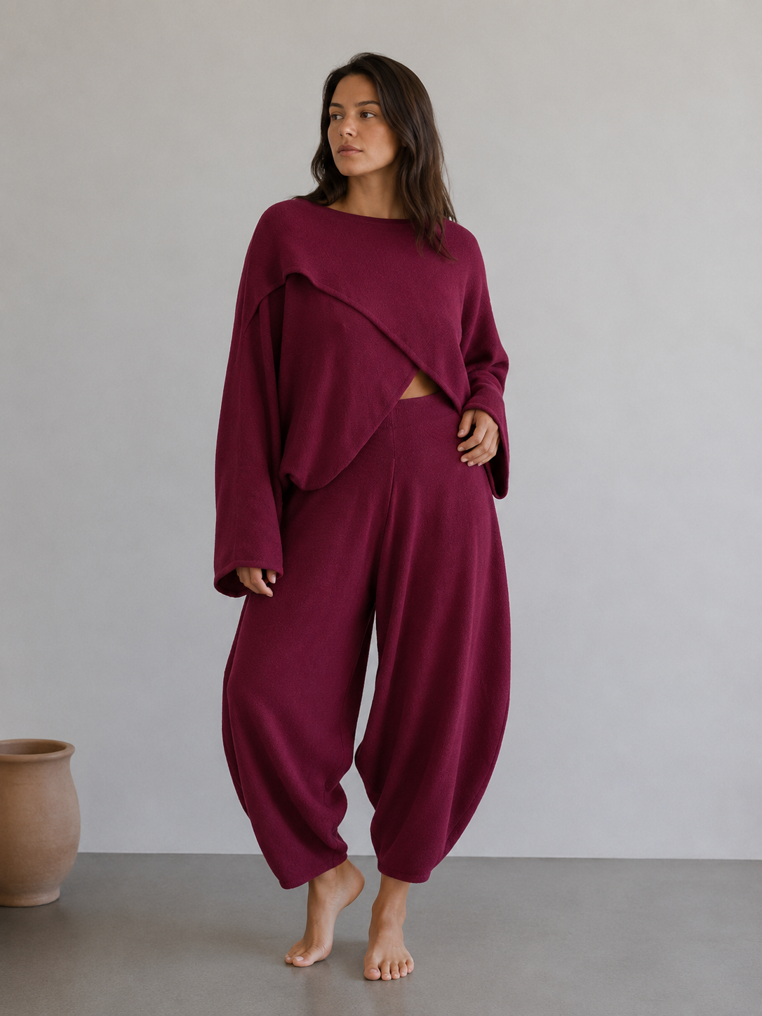 Aladdin Cotton Pants - Relaxed fit Barrel Pants