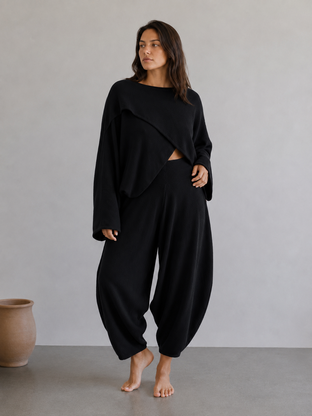 Aladdin Cotton Pants - Relaxed fit Barrel Pants