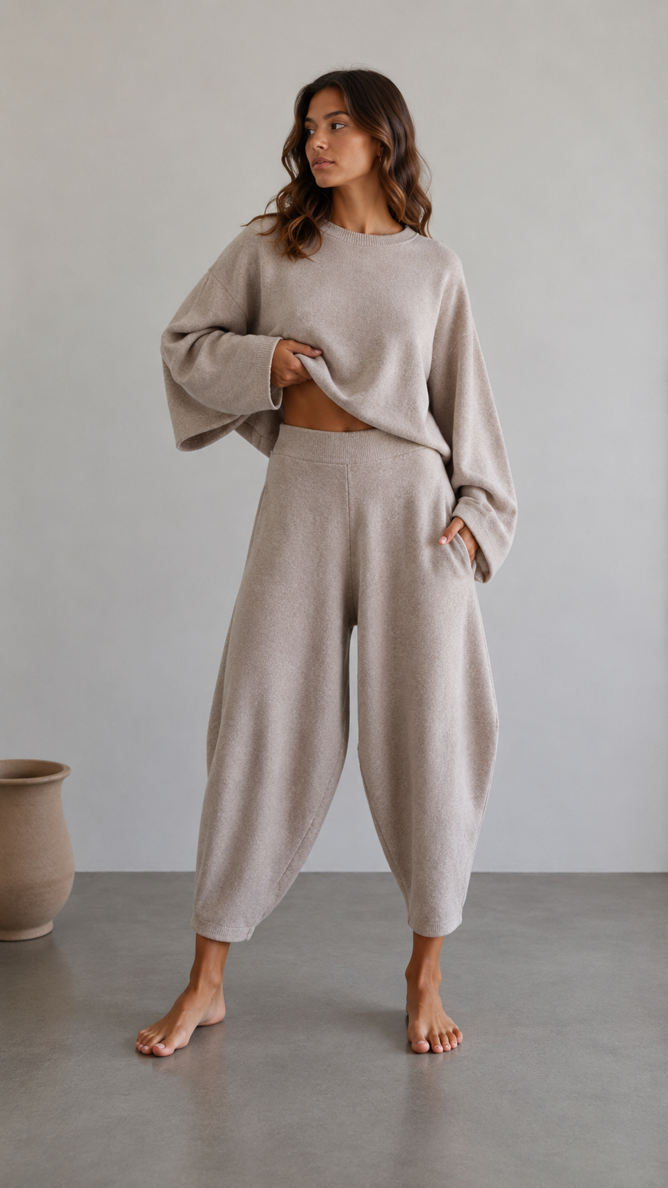 Aladdin Cotton Pants - Relaxed fit Barrel Pants