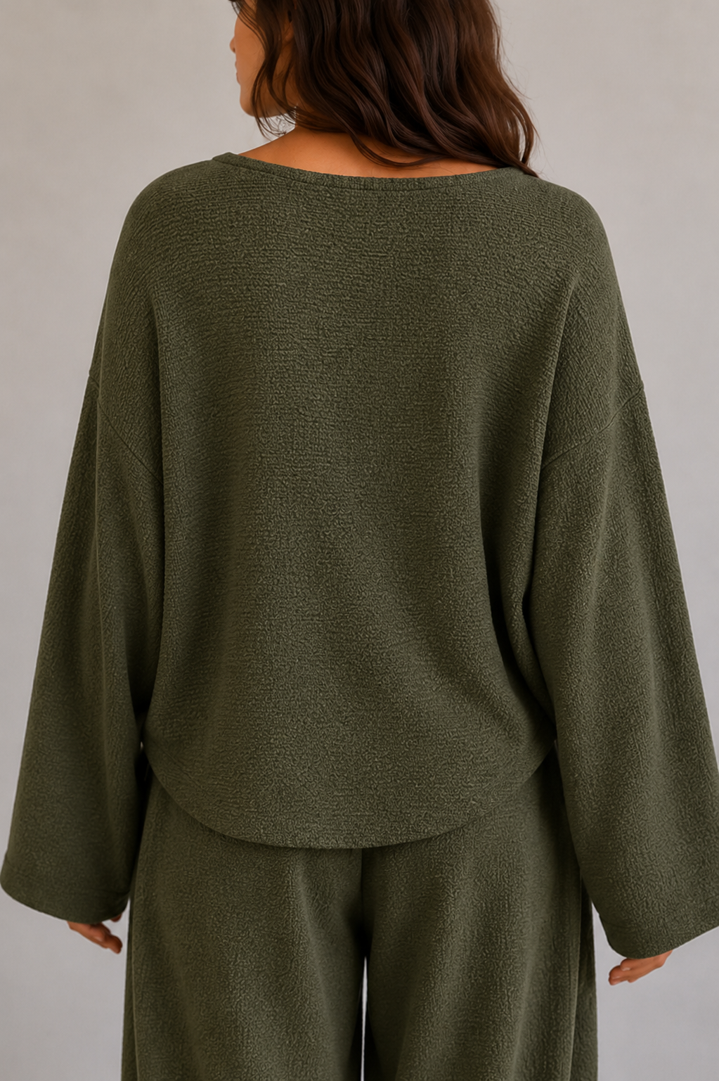 Knitted Cotton Cross Over Jumper