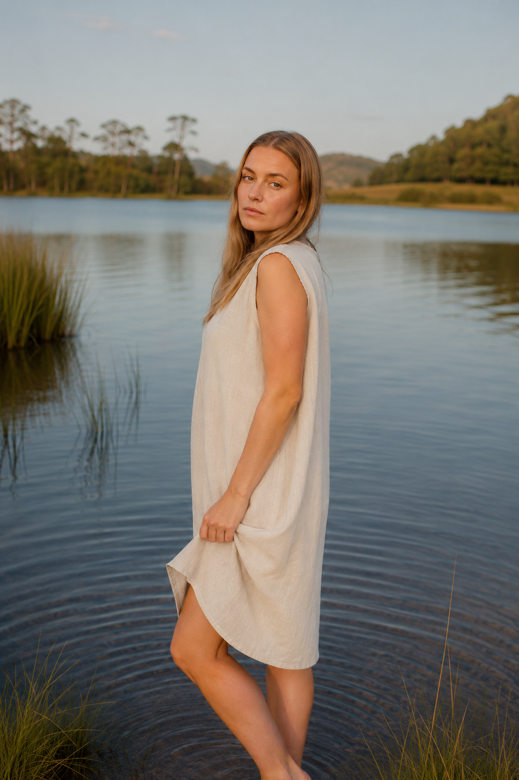 Luna Ramie Pocket Dress Relaxed Fit