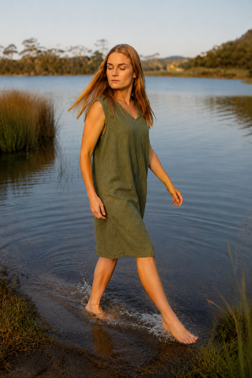 Luna Ramie Pocket Dress Relaxed Fit