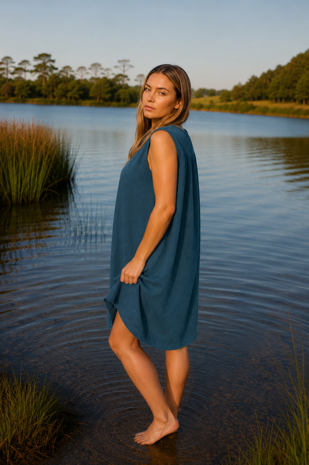 Luna Ramie Pocket Dress Relaxed Fit