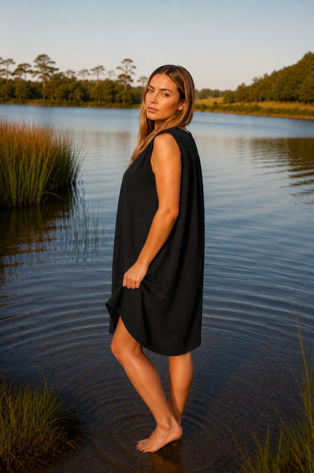 Luna Ramie Pocket Dress Relaxed Fit