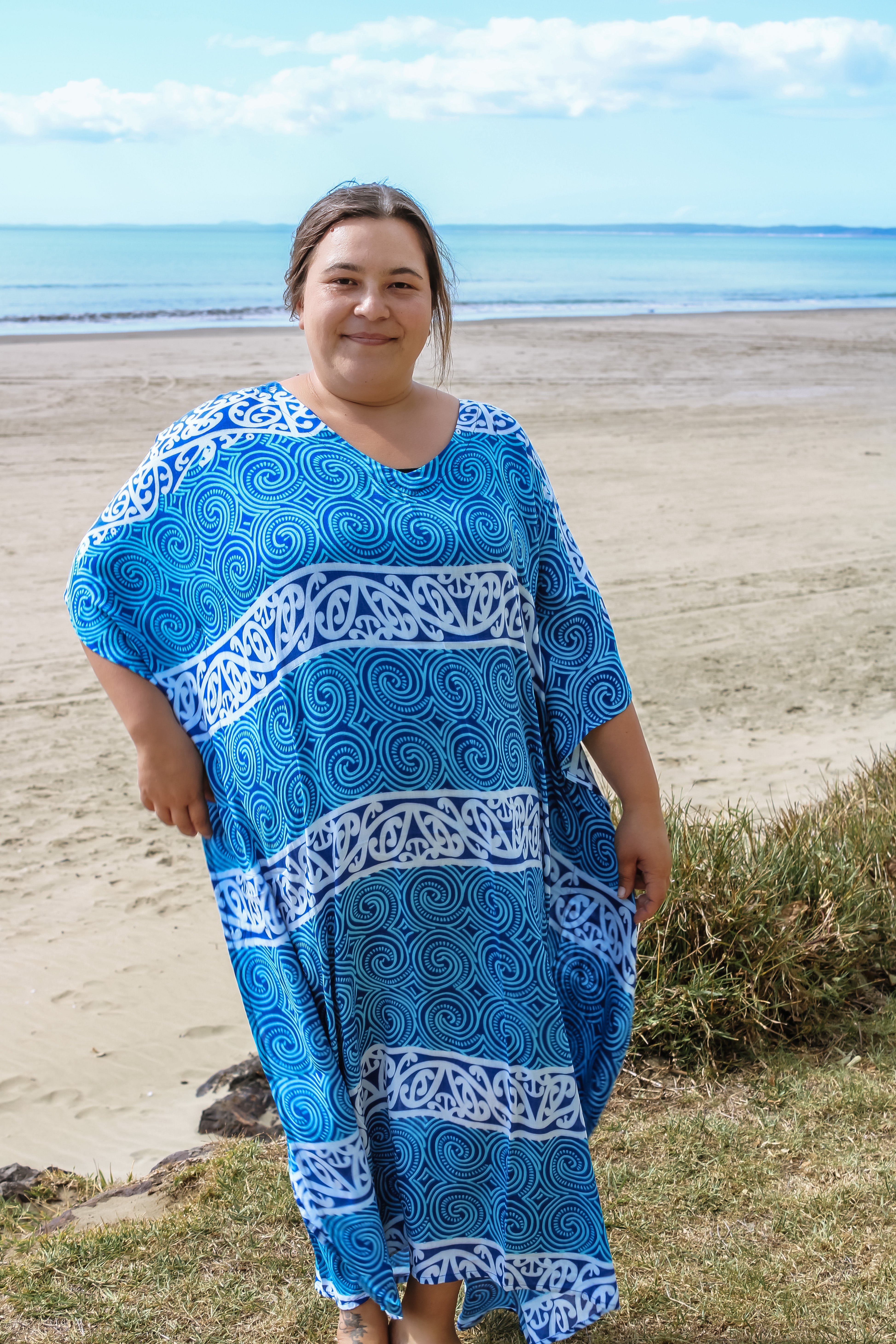 Kaftan Maori Pattern Dress