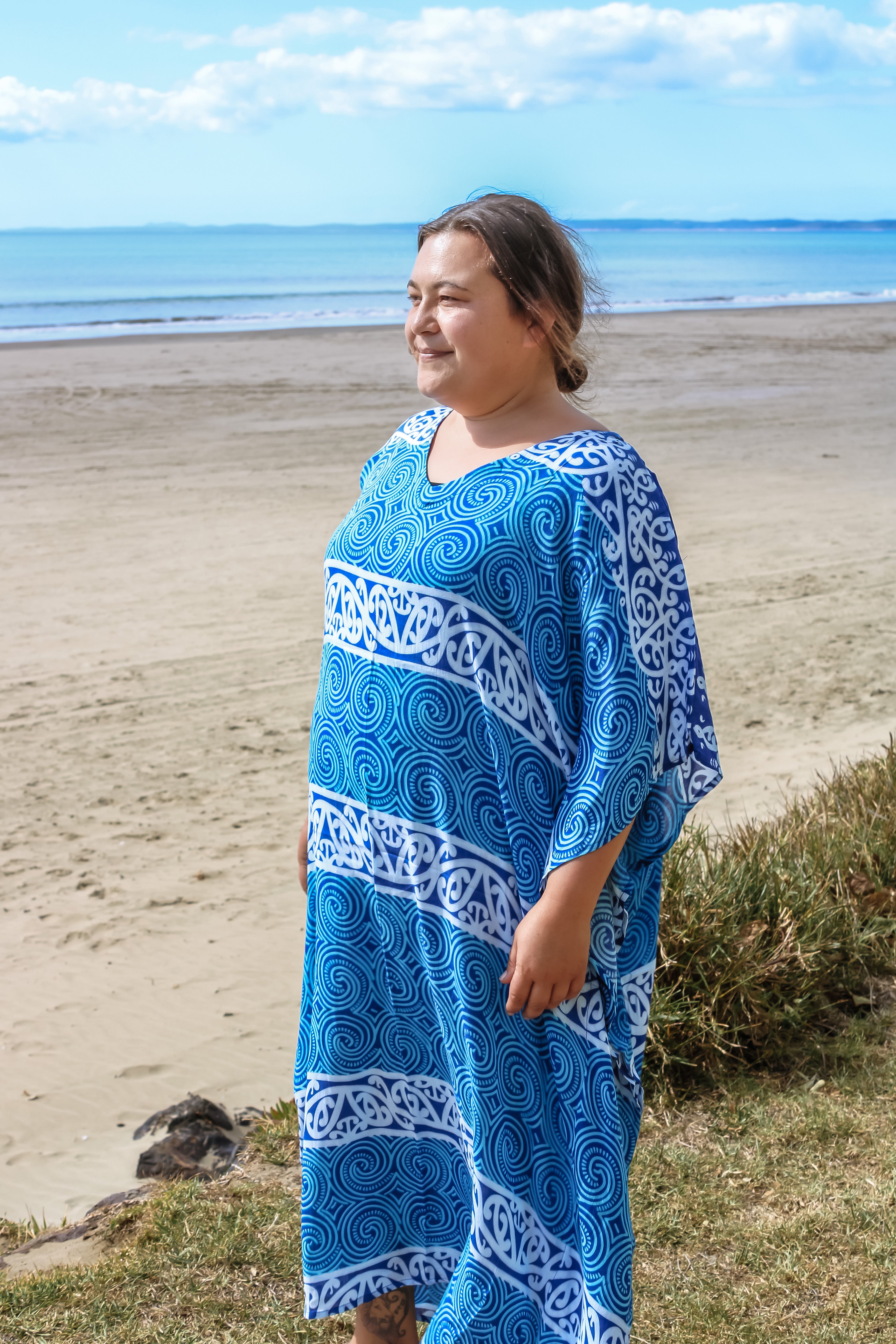 Kaftan Maori Pattern Dress