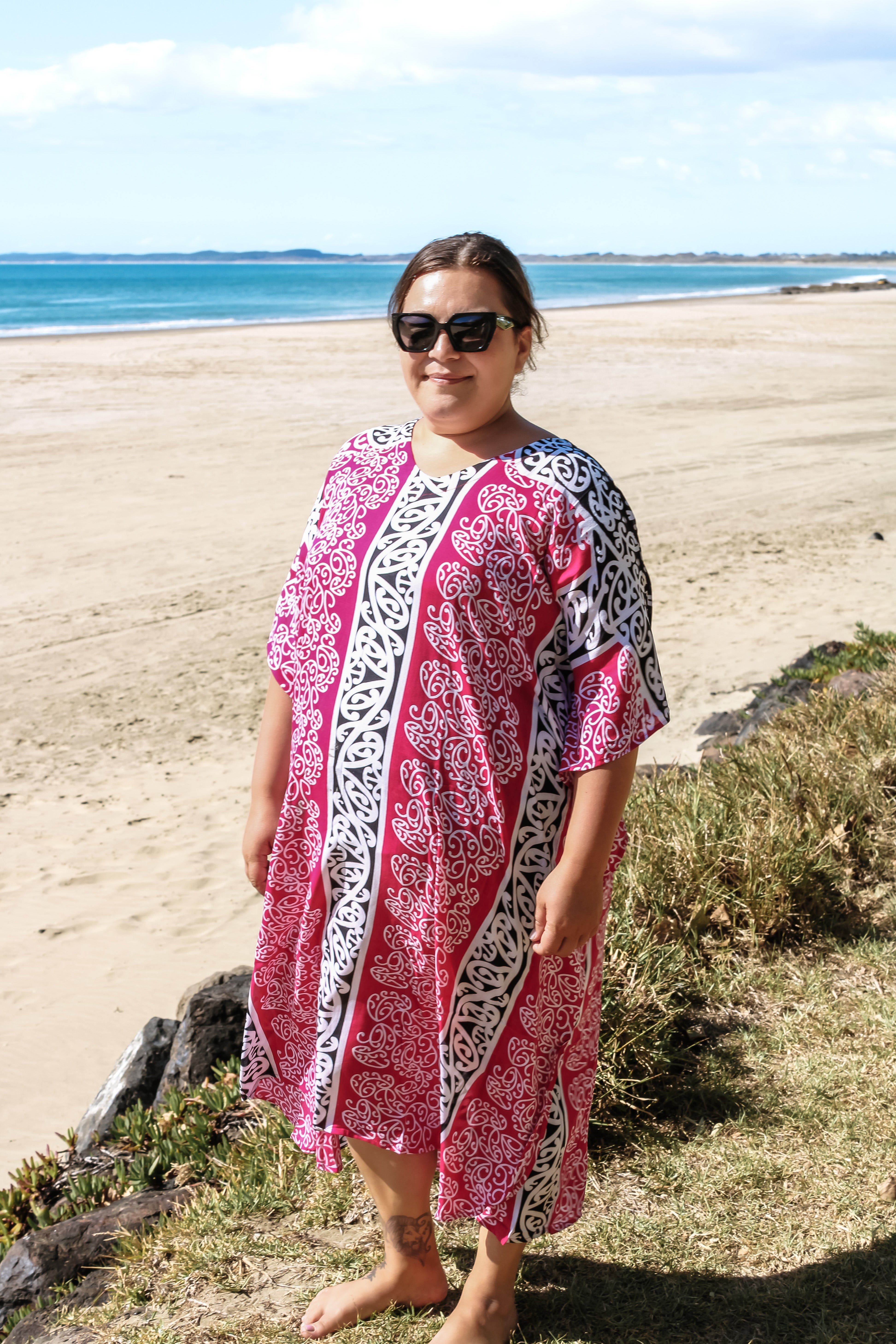 Kaftan Maori Pattern Dress